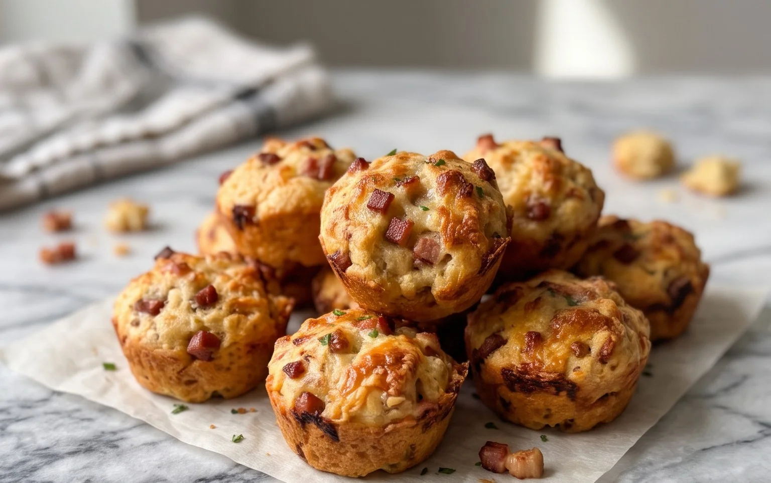 Bouchées Lardons Comté : Apéritif Rapide