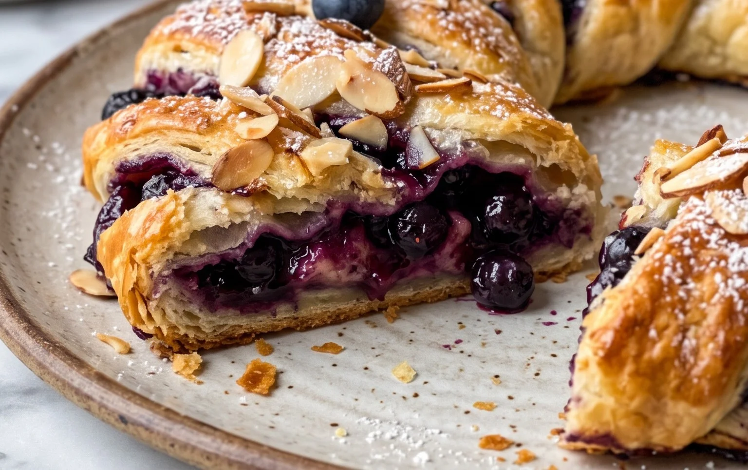 Blueberry Almond Christmas Wreath Recipe