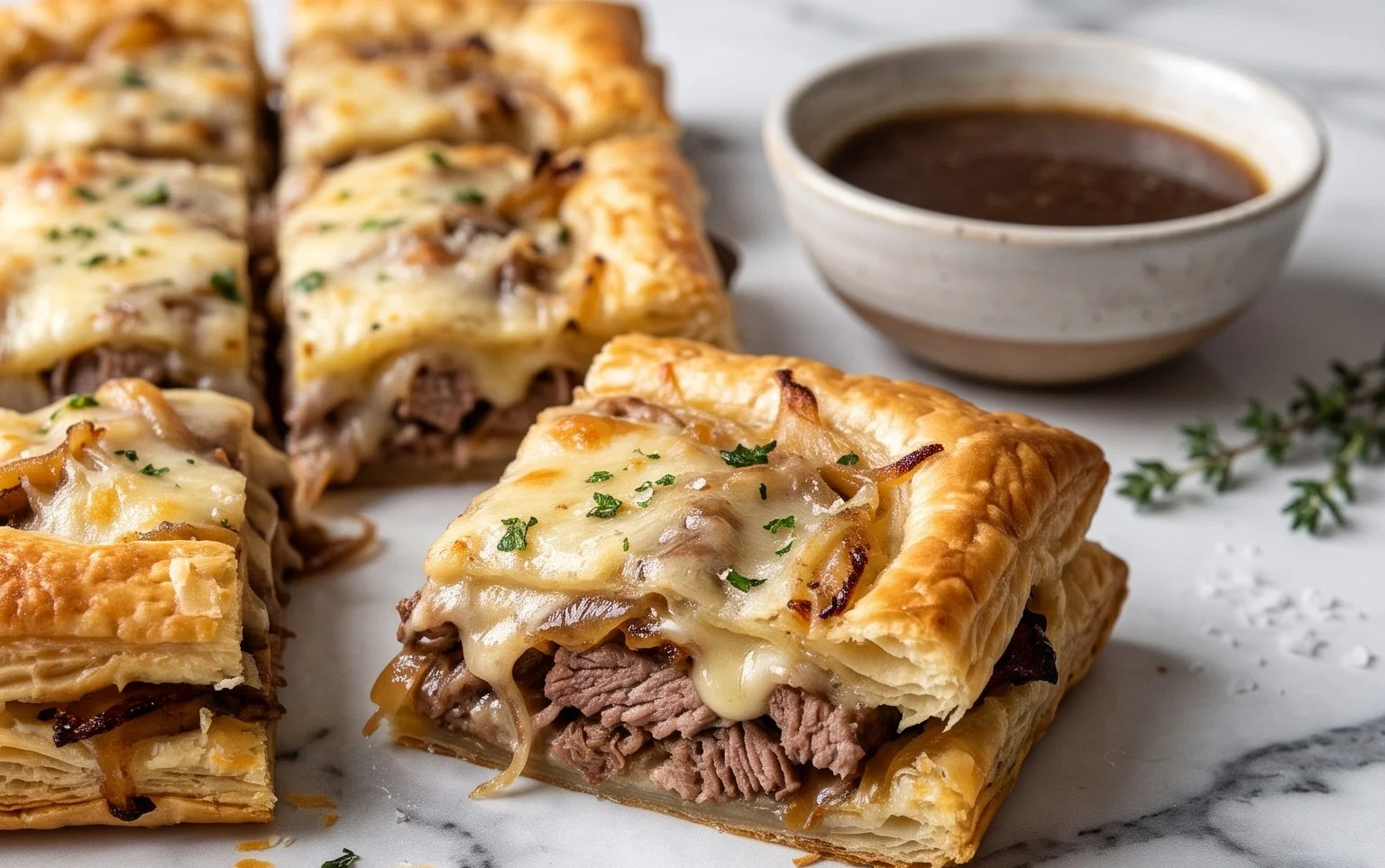Carrés French Dip : Recette Facile et Rapide