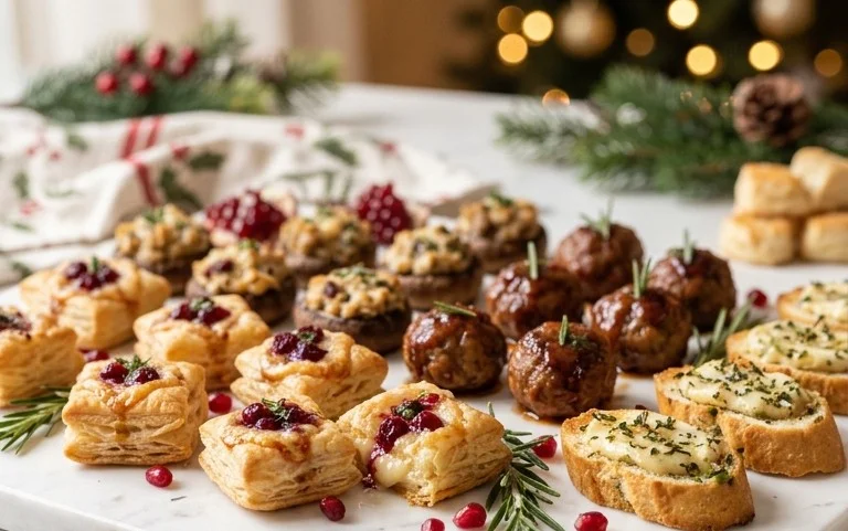 50 Idées Apéritives pour Potluck de Noël Faciles